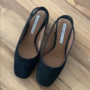 Brand new sling back mules